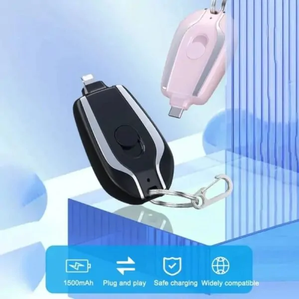 Portable Keychain Charger 1500mAh