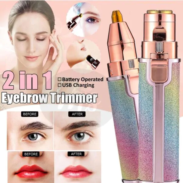 2-in-1 Eyebrow Trimmer + Hair Shaver - Image 6