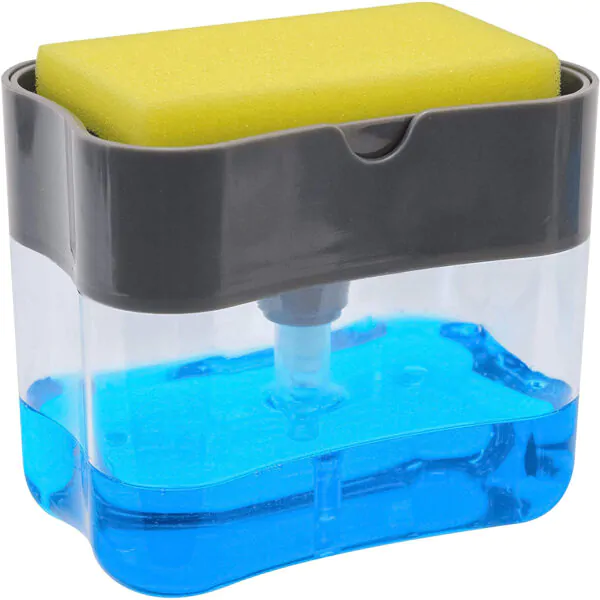 2-in-1 Sponge Caddy with Soap Dispenser - Image 3