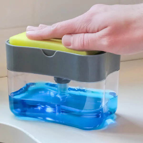 2-in-1 Sponge Caddy with Soap Dispenser - Image 7