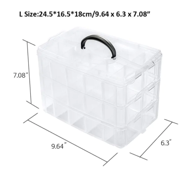 3-Layer Stackable Portion Storage Organizer Box - Image 2