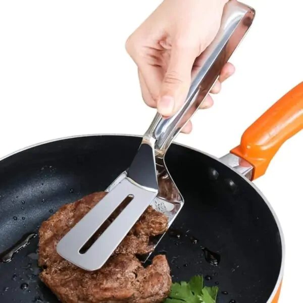 3- in-1 stainless steel cooking tong_spatula - Image 3