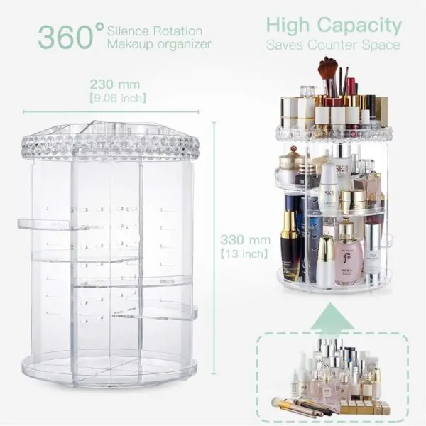 360 ROTATING COSMETIC ORGANIZER - Image 6