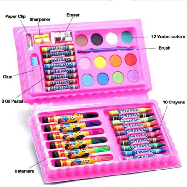 Fancy 42 Pieces Coloring Set Kit For Kids Best Drawing And Crafting - Image 4