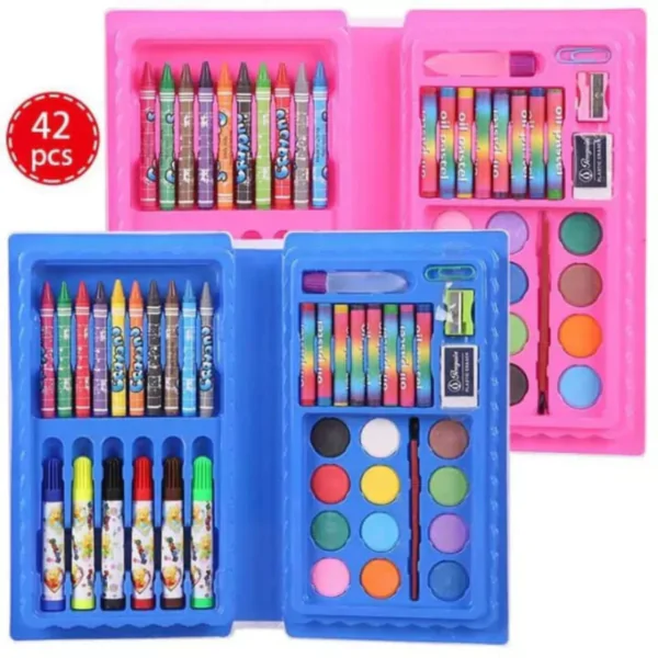 Fancy 42 Pieces Coloring Set Kit For Kids Best Drawing And Crafting