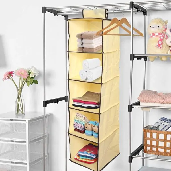 HangEase: 5-Layer Clothes Hanging Organizer - Image 5