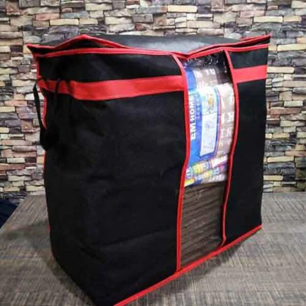 CozyChest: Black Blanket Storage Bag