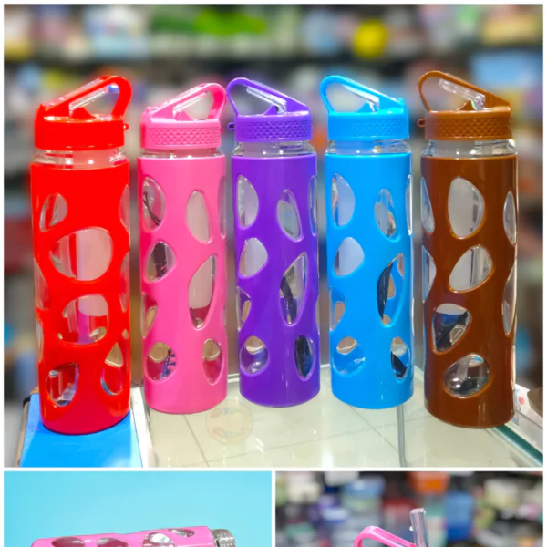 Bubble Style Straw Water Bottle Container