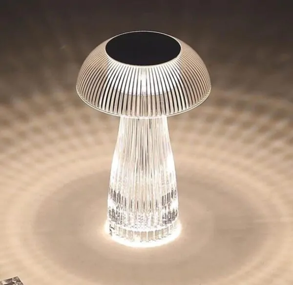 Crystal Mushroom Lamp USB Rechargeable - Image 2