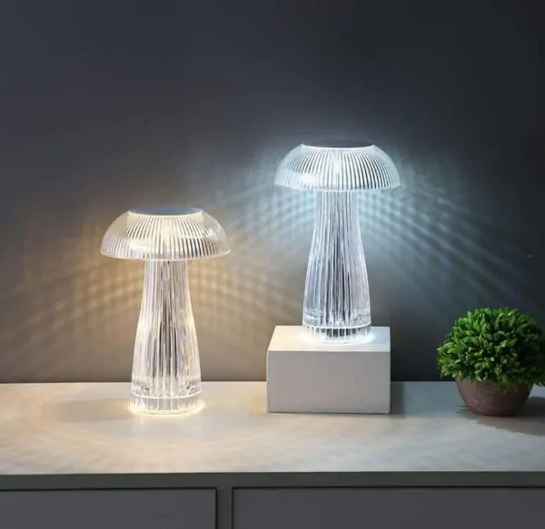 Crystal Mushroom Lamp USB Rechargeable - Image 3