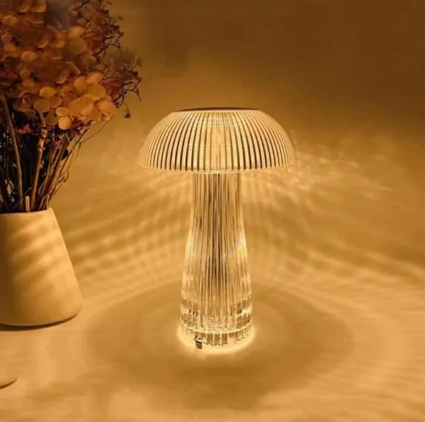 Crystal Mushroom Lamp USB Rechargeable - Image 4