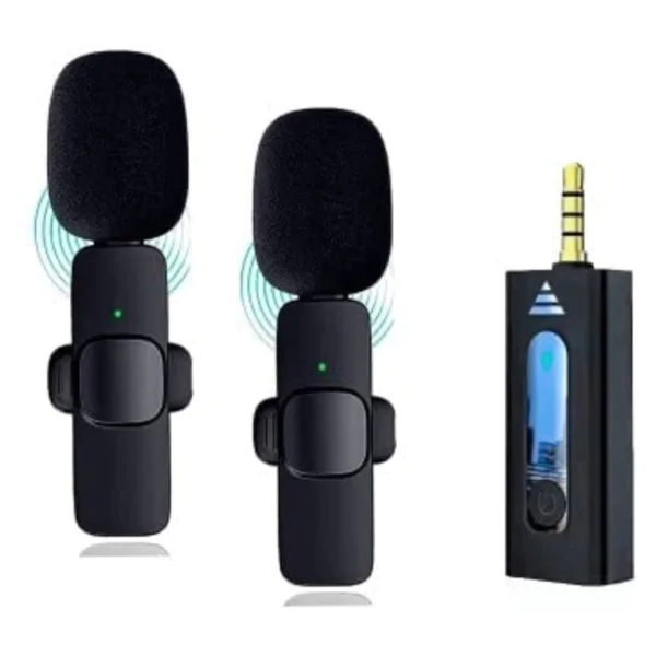 Double 2pcs K35 Wireless Collar Microphone - Image 4