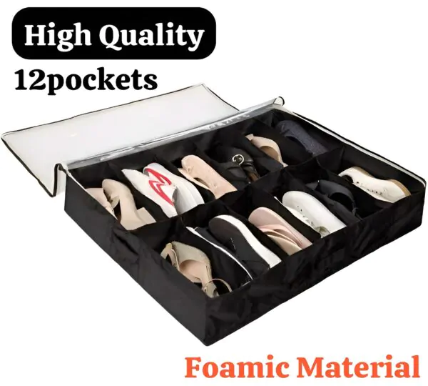 High-Quality Under-Bed Shoes Organizer