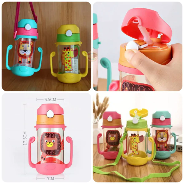 High-Quality 400ml Cute Cartoon Water Bottle - Image 3