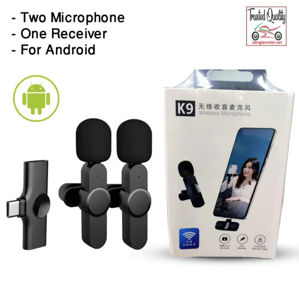 Double 2pcs K9 Wireless Collar Microphone