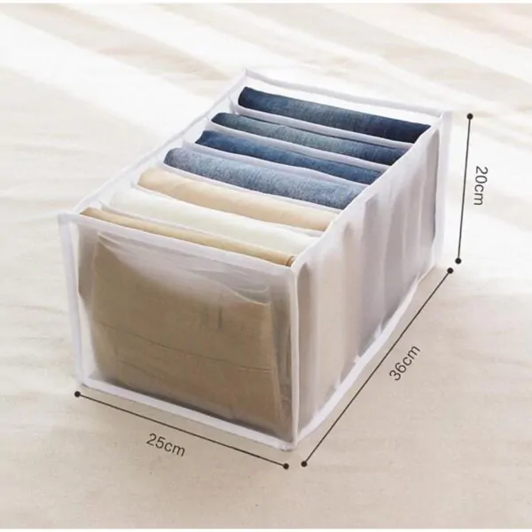 SpaceSave: 7-Grid Wardrobe Clothes Organizer - Image 2