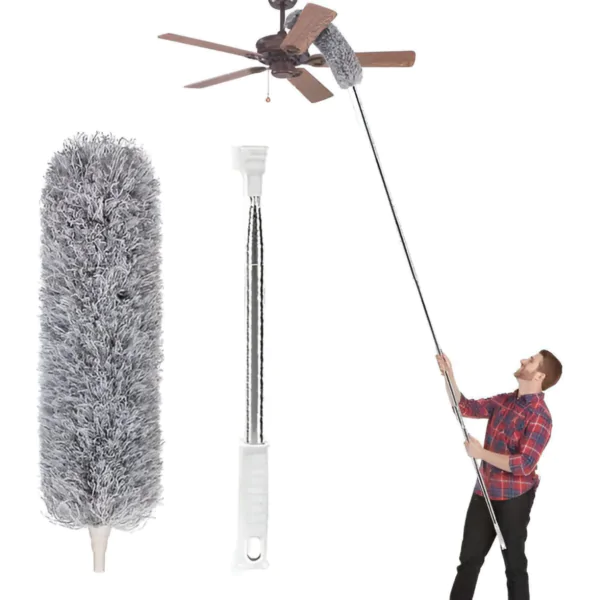 MicroSwift: Microfiber Long Handle Fan/Wall Duster