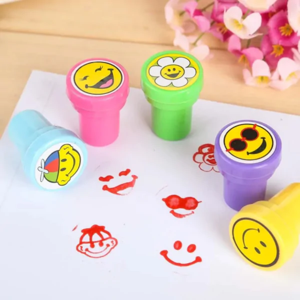 Mini Emoji Round Stamp Set of 5 Pcs