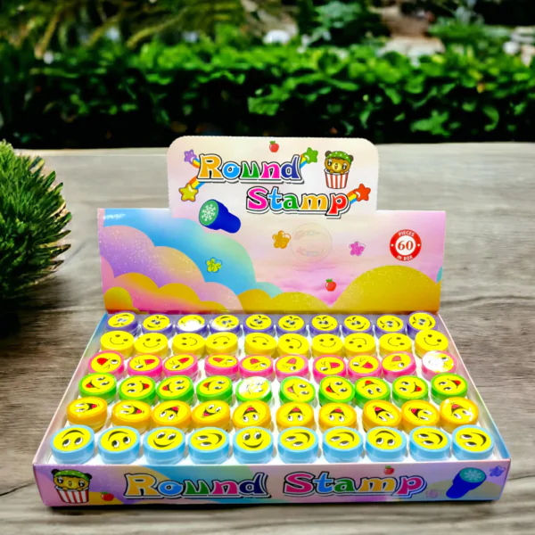 Mini Emoji Round Stamp Set of 5 Pcs - Image 2