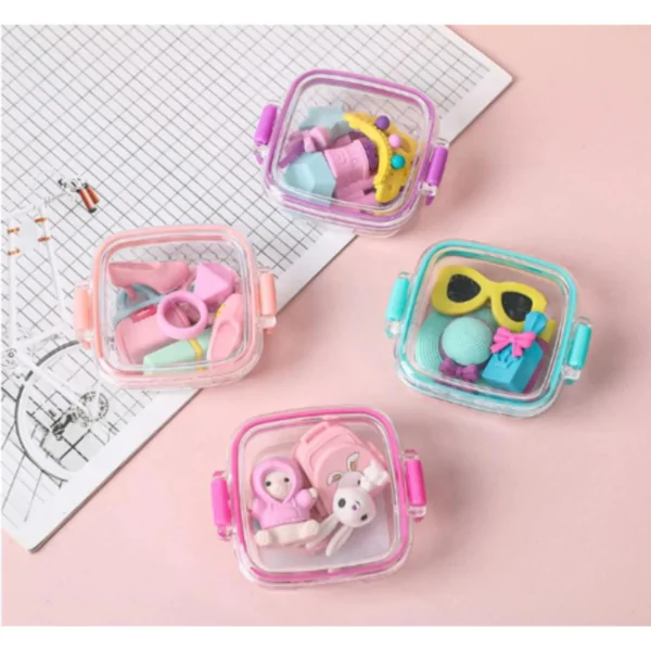 Mini Eraser Box in Diffirent Shapes