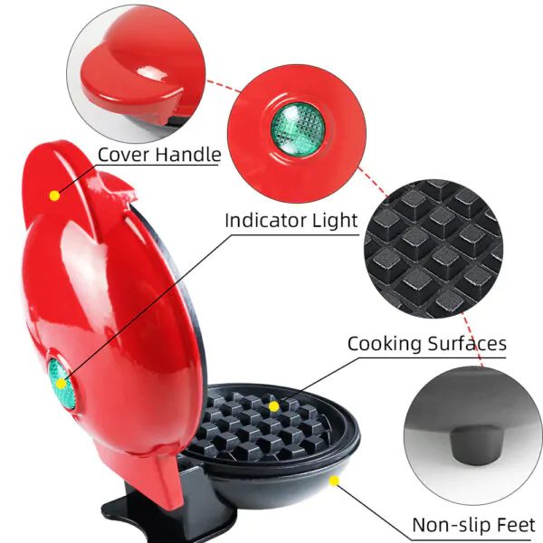 MiniWaffle Master: Mini Waffle Maker Machine - Image 6