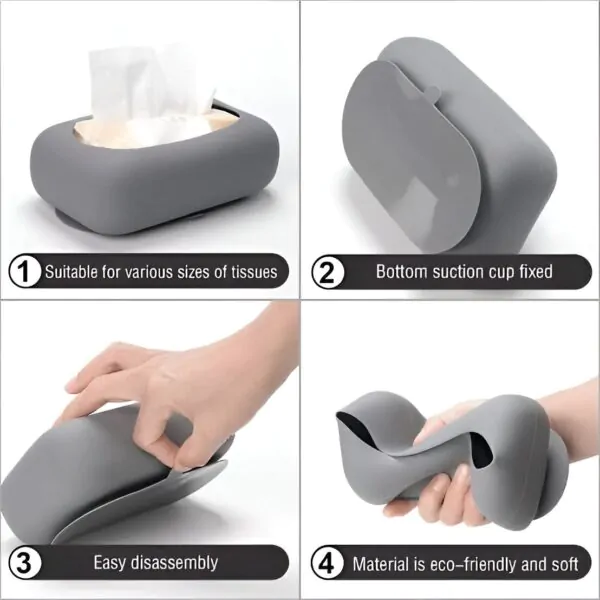 Silicone Suction Tissue Box Holder - Image 3