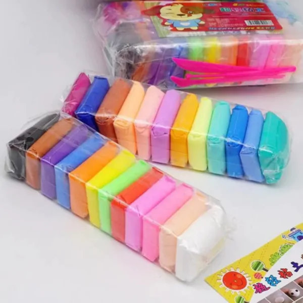 Pack of 12 Colors Super Clay Art DIY Clay with Modelling Tools