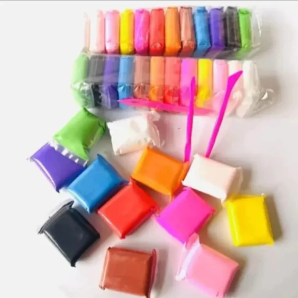 Pack of 12 Colors Super Clay Art DIY Clay with Modelling Tools - Image 3