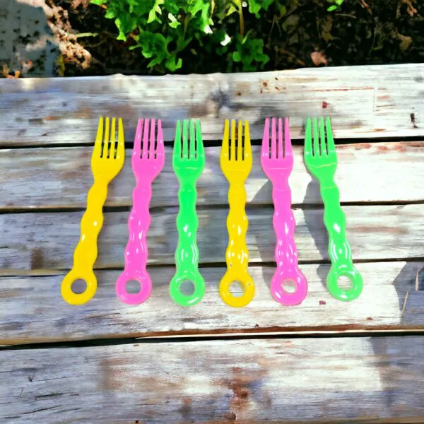 PlastiqueForks: Pack of 6 Plastic Fork Set