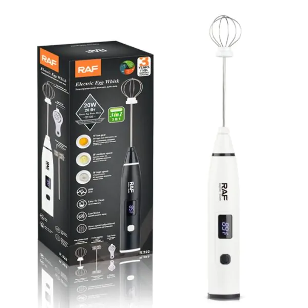 RAF Coffee Beater & Egg Whisker USB Rechargeable - Image 4