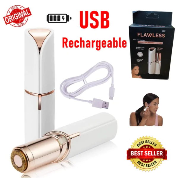 Rechargeable Flawless Facial Hair Remover - Image 5