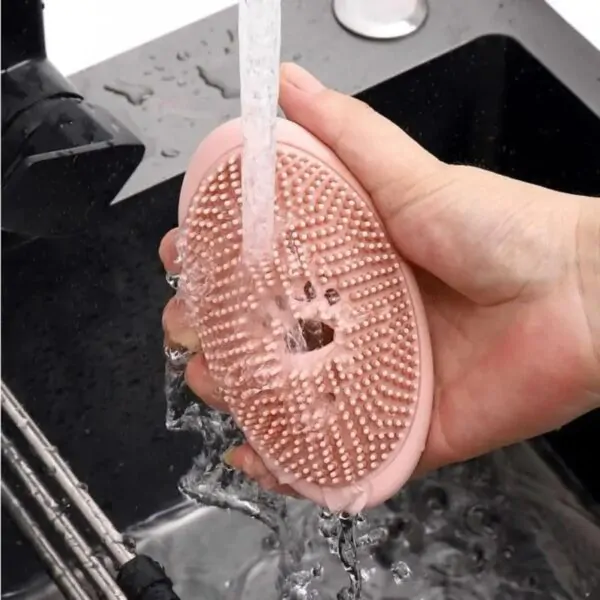 SudsSaver: Silicone 2-in-1 Soap Dish & Brush - Image 3