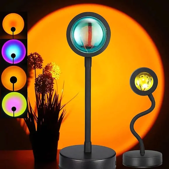 Sunset Projector Lamp USB Operate with RGB Wireless Remote