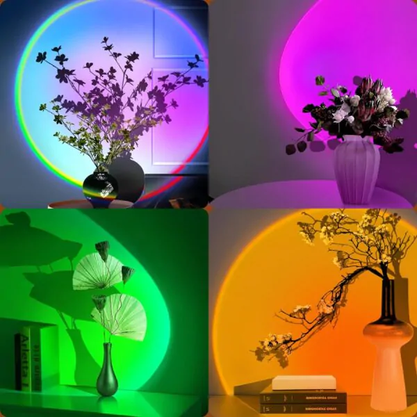 Sunset Projector Lamp USB Operate with RGB Wireless Remote - Image 3