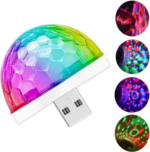 DiscoGlow: USB Party Lights Mini Disco Ball