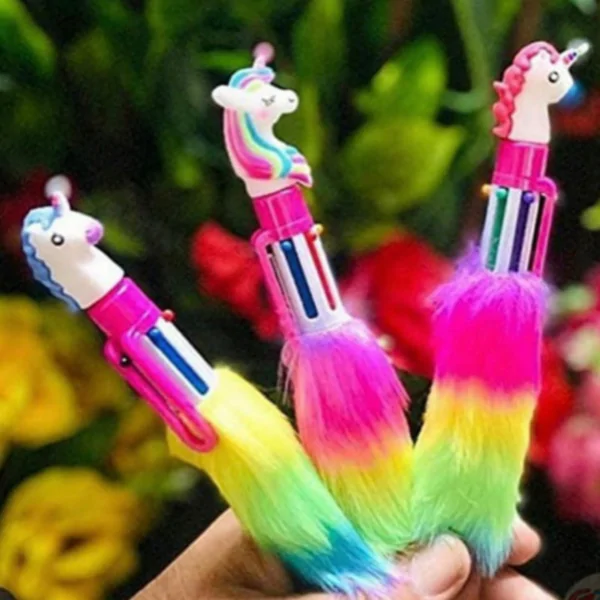 Unicorn Fancy Horse Shape Furr Pen