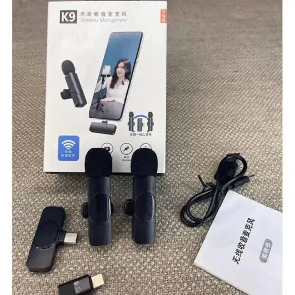 Double 2pcs K9 Wireless Collar Microphone - Image 7