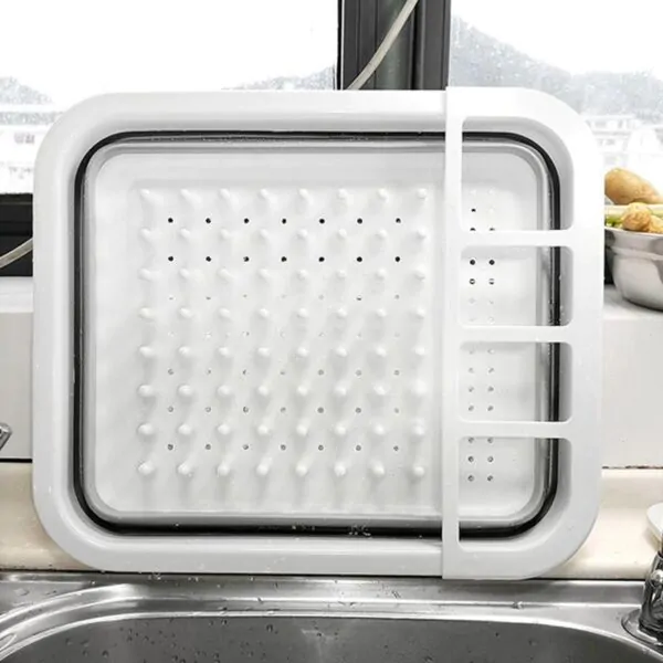 FlexiDry: Foldable Silicone Kitchen Dish Plate Rack - Image 4