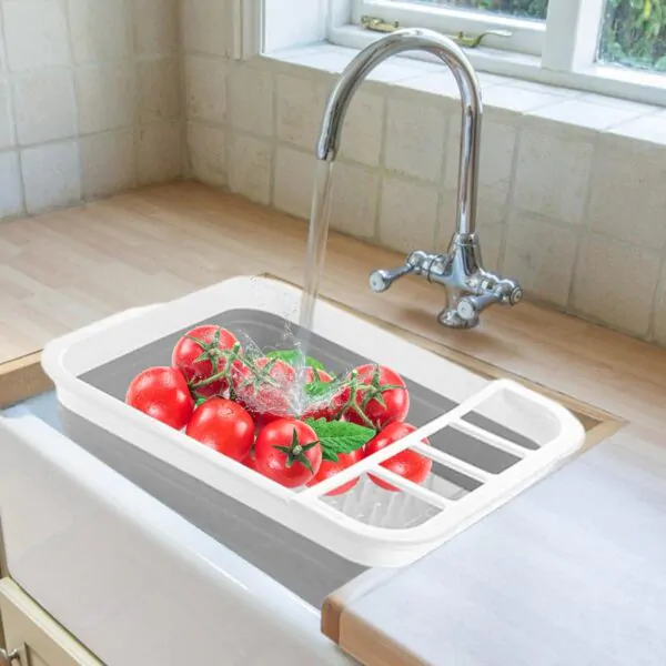 FlexiDry: Foldable Silicone Kitchen Dish Plate Rack - Image 5