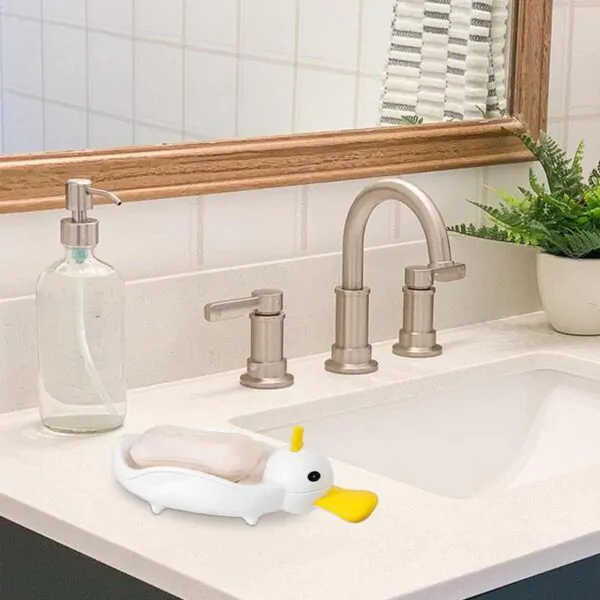 QuackDrain: Happy Duck Long Drainage Soap Tray - Image 2